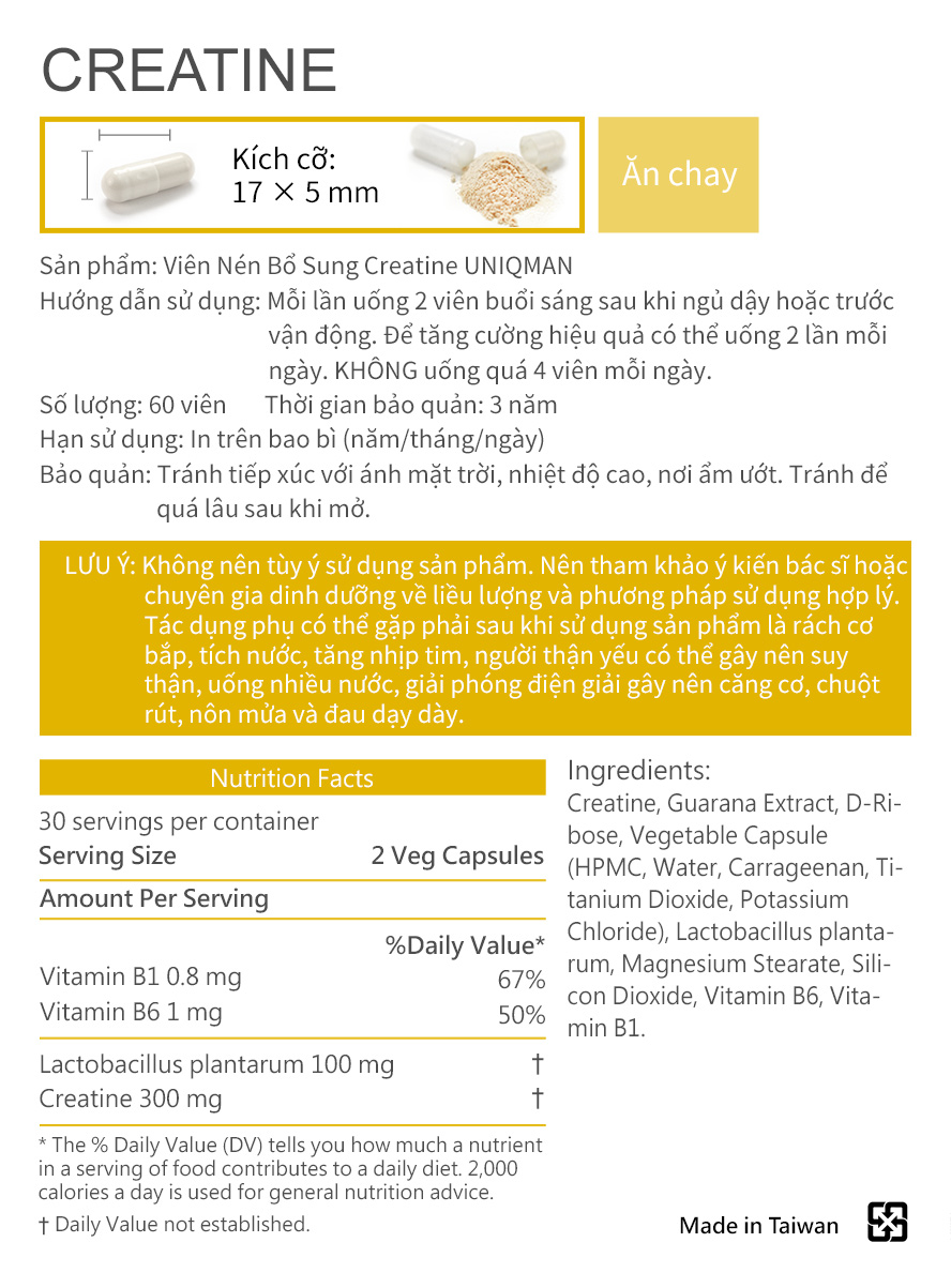 người thường xuyên vận động hay muốn điều chỉnh cơ địa đều có thể bổ sung Creatine UNIQMAN giúp bạn có những đột phá mới