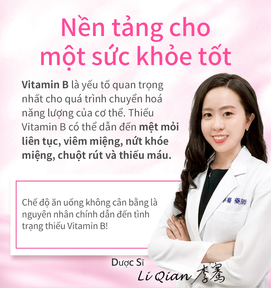 đơn vị vitamin nhóm B cao, cung cấp dinh dưỡng cần thiết cho cơ thể, thích hợp cho những người hay ngủ gật lúc đi làm đi học
