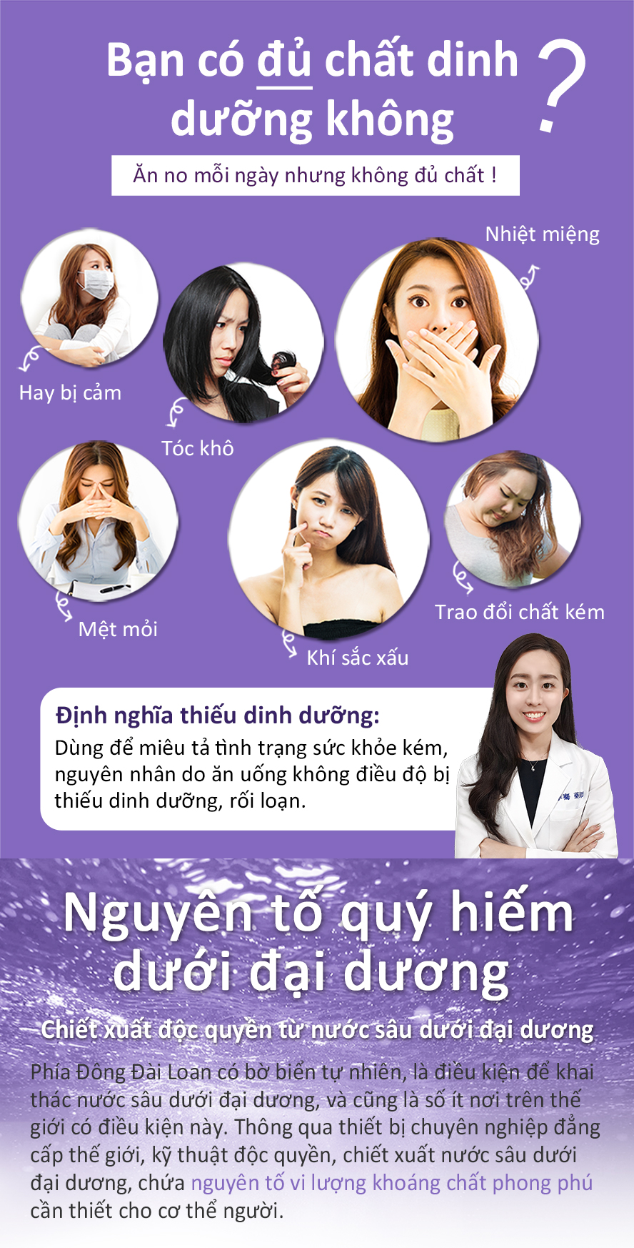 cung cấp đủ dưỡng chất cho những người thiếu dinh dưỡng trong thức ăn