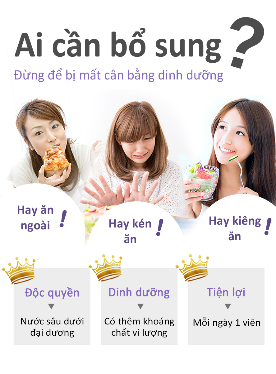 Thích hợp cho những bạn hay ăn ở ngoài ,ăn ít ,không đủ dinh dưỡng