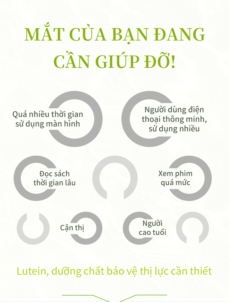 hàm lượng đủ ,bổ sung dưỡng chất và nước cho đôi mắt ,nhìn rõ ràng hơn