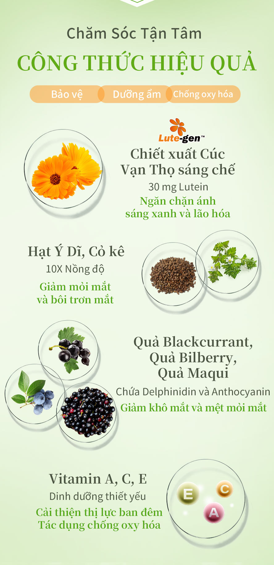 Công thức độc quyền bảo vệ đôi mắt của bạn