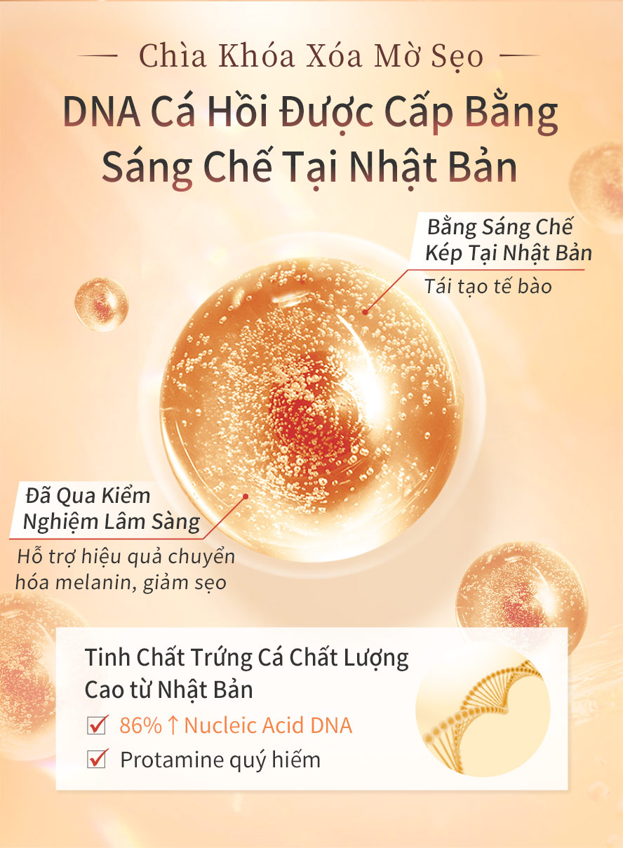 sử dụng trứng cá hồi ,có công dụng phục hồi da hiệu quả ,kích hoạt tế bào và tái tạo da 