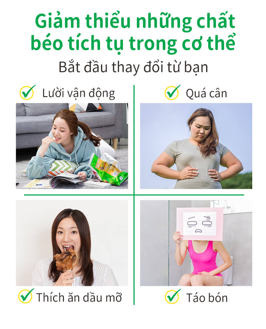 thích hợp cho những bạn lười vận động ,thích ăn thịt ,dễ bị táo bón