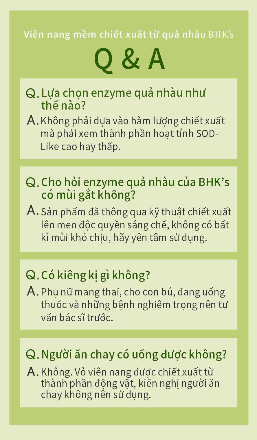 Viên nang mềm chiết xuất từ quả nhàu BHKs đã thông qua các kiểm định ,bảo đảm an toàn không tác dụng phụ