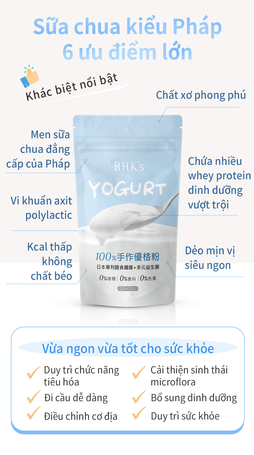 duy trì sinh thái vi khuẩ Flora, duy trì chức năng tiêu hóa, hỗ trợ đi cầu dễ dàng hơn